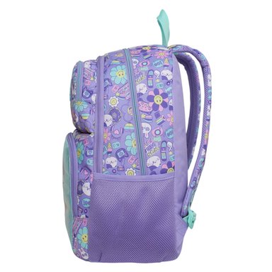 MOCHILA INFANTIL NIÑA FANTASY EMOTICONES LILA HEAD - 4