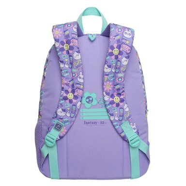 MOCHILA INFANTIL NIÑA FANTASY EMOTICONES LILA HEAD - 5