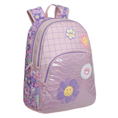 MOCHILA INFANTIL NIÑA BALLOON EMOTICONES ROSADO HEAD - 1