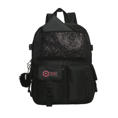 MOCHILA MUJER KAWAII FUSION GLITTER NEGRO HEAD - 2