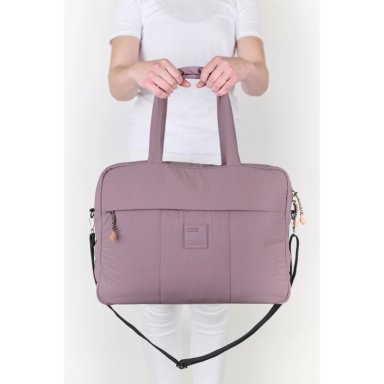 BOLSO DE VIAJE BEATRICE ACOLCHADO MALVA CALU - 8