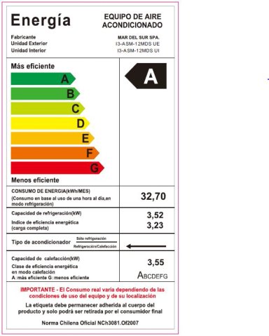 AIRE ACONDICIONADO SPLIT MURO HEIMAT 12000 BTU INVERTER - 6