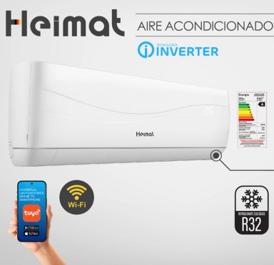 AIRE ACONDICIONADO SPLIT MURO 18000 BTU FRIO/CALOR INVERTER - 5