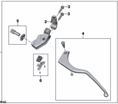 MANETA MANILLA EMBRAGUE ORIGINAL BMW G310 - 1