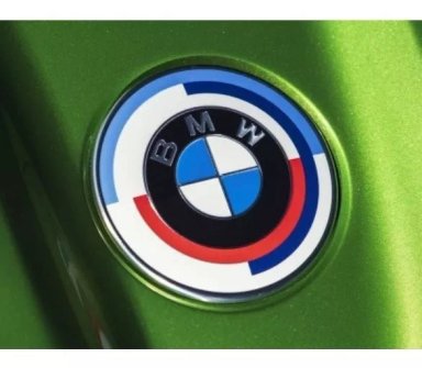LOGO EMBLEMA TRASERO 50 AÑOS BMW M 74MM SERIE 1 F40 - 1