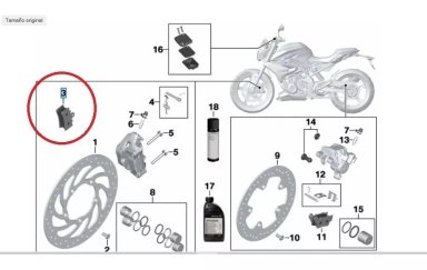 PASTILLAS DE FRENO DELANTERAS ORIGINALES BMW G310R G310GS - 1