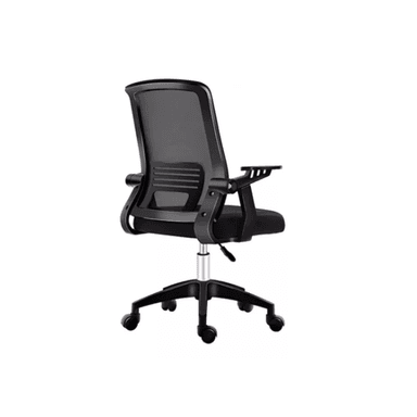 SILLA ESCRITORIO CRUSEC EJECUTIVA ERGONÓMICA NEGRA OFICINA CON TAPIZADO MESH - 1