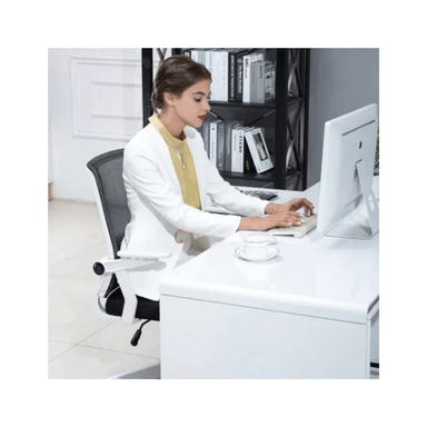 SILLA ESCRITORIO CRUSEC EJECUTIVA ERGONÓMICA NEGRA OFICINA CON TAPIZADO MESH - 3