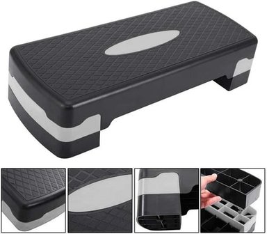STEP AEROBICO 2 NIVELES ANTIDESLIZANTE PILATES FITNESS - 3