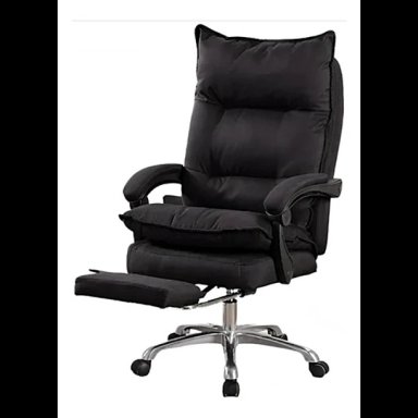 SILLA JEFE DE TELA OFICINA CON REPOSAPIÉS - 1