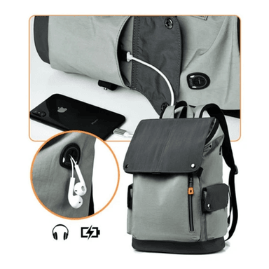 Mochila Notebook Impermeable 35 Litros Carga Usb Unisex - 5