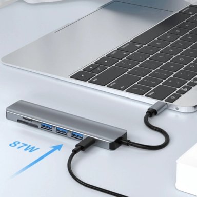ADAPTADOR 7 EN 1 ENTRADA TIPO C 4K HDMI MAC WINDOWS - 3