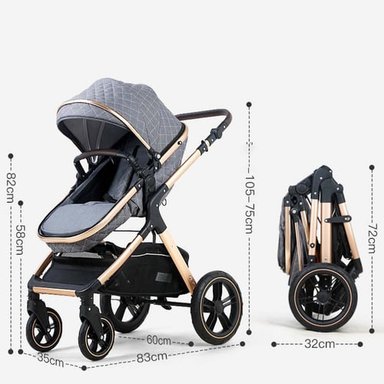 COCHE CUNA CRUSEC BEBÉ 5 EN 1 PLEGABLE MULTIFUNCIONAL Y ACCESORIOS NEGRO - 4