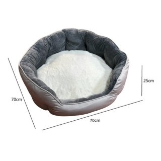 CAMA PERROS GATOS CRUSEC COJÍN 70 CM ACOLCHADA GRANDE - 1