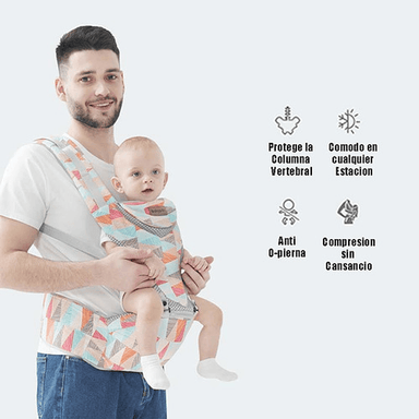 PORTABEBÉ CRUSEC MOCHILA ERGONÓMICO MULTIFUNCIONAL 6 EN 1 GRIS - 2