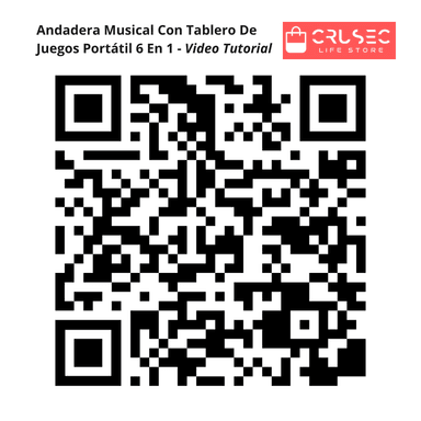 ANDADOR CRUSEC MUSICAL CON TABLERO JUEGOS PORTÁTIL 6 EN 1 - 9