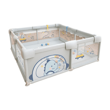 CORRAL CRUSEC GRIS CENTRO JUEGO 2 X 1.8 M PORTÁTIL BEBÉS Y NIÑOS - 1