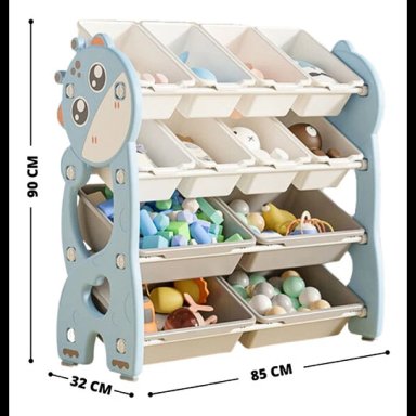 ORGANIZADOR CRUSEC ALMACENAMIENTO JUGUETES NIÑOS 12 PZ - 4