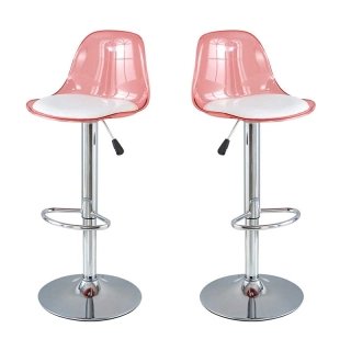 SILLAS BAR CRUSEC PACK 2 BARRA MOSTRADOR GIRATORIA CON REPOSAPIES - 1
