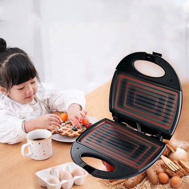 SANDWICHERA CRUSEC 3 EN 1 MULTIUSO DESAYUNO, TOSTADAS, WAFFLES - 6