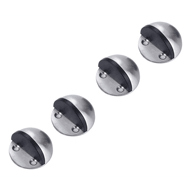 PACK X4 CRUSEC TOPE PUERTA ACERO INOXIDABLE PARACHOQUE GOMA - 1