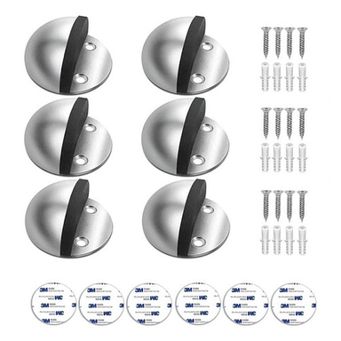 PACK X4 CRUSEC TOPE PUERTA ACERO INOXIDABLE PARACHOQUE GOMA - 3