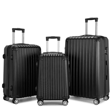 SET DE 3 MALETAS DE VIAJE EQUIPAJE RESISTENTE CON CERRADURA - 1