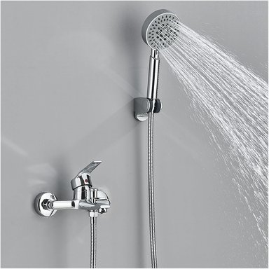 KIT CRUSEC MEZCLADOR MONOMANDO GRIFO Y DUCHA PARA BAÑO - 2