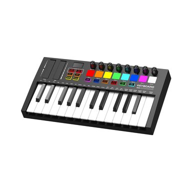TECLADO CRUSEC MIDI 25 TECLAS CONTROLADOR MUSICAL PIANO USB - 1