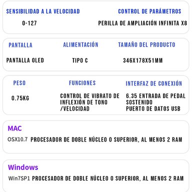 TECLADO CRUSEC MIDI 25 TECLAS CONTROLADOR MUSICAL PIANO USB - 3