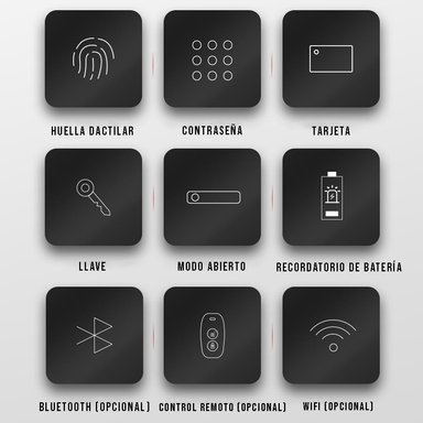 CERRADURA INTELIGENTE CRUSEC CON HUELLA DIGITAL WIFI ELECTRÓNICA - 3