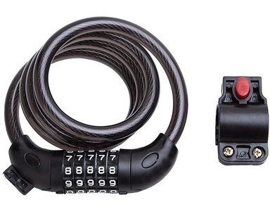 CANDADO CRUSEC BICICLETA CLAVE SEGURIDAD BLOQUEO ANTIRROBO 120 CM - 1