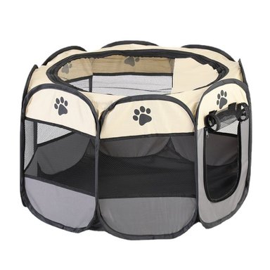CORRAL CRUSEC CORRAL BLANCO NIDO PLEGABLE PARA MASCOTAS CASA IMPERMEABLE XL - 1