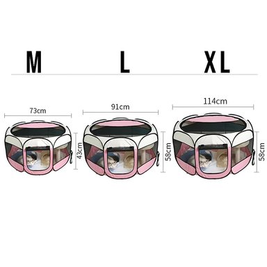 CORRAL CRUSEC CORRAL BLANCO NIDO PLEGABLE PARA MASCOTAS CASA IMPERMEABLE XL - 4