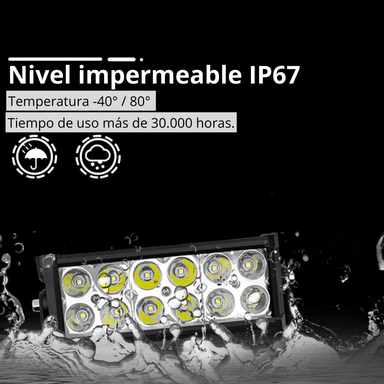 LUZ LED CRUSEC BARRA FOCOS AUTOS Y CAMIONETAS NEBLINERO 120W - 3