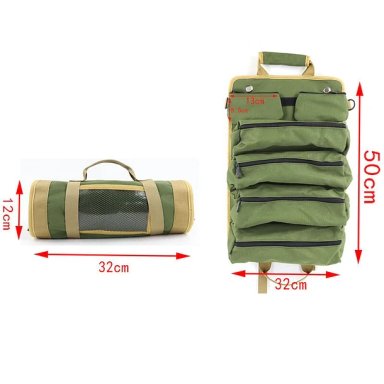 BOLSO ORGANIZADOR HERRAMIENTAS ENRROLLABLE DE 5 ESTUCHES - 3