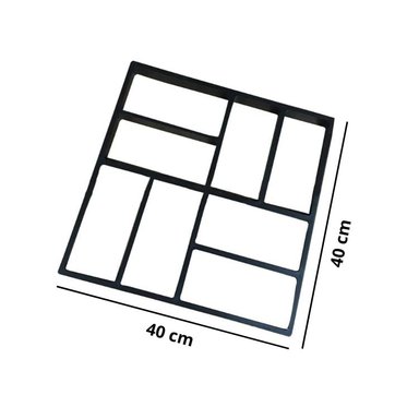 MOLDE CRUSEC CEMENTO CONSTRUCCIÓN BALDOSAS DECORACIÓN 40*40 CM - 3