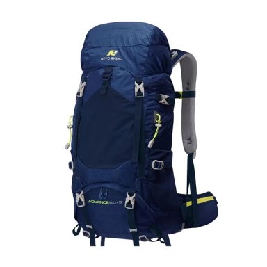 MOCHILA DE SENDERISMO CRUSEC M1 AZUL 65L MONTAÑISMO IMPERMEABLE Y LIVIANA - 1