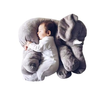 ALMOHADA CRUSEC BEBÉ PELUCHE DISEÑO ELEFANTE - 1