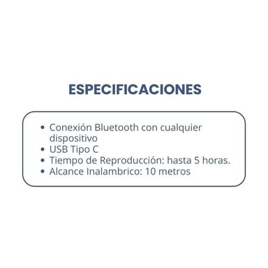 AUDIFONOS TOUCH INALAMBRICOS CLIP CON REDUCCION DE RUIDO - 5