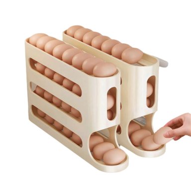 PACK 2 SOPORTE DE HUEVOS 4 NIVELES DESLIZANTE - 3