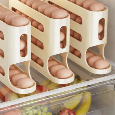 PACK 2 SOPORTE DE HUEVOS 4 NIVELES DESLIZANTE - 6