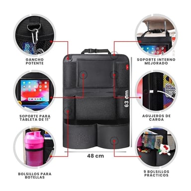 PACK 2 BOLSAS DE ALMACENAMIENTO PARA RESPALDO AUTO - 2