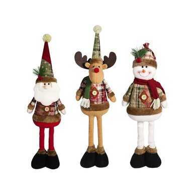 SET 3 ADORNOS NAVIDEÑOS MUÑECOS EXTENSIBLES - 1