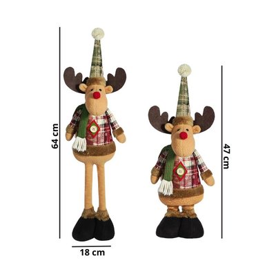 SET 3 ADORNOS NAVIDEÑOS MUÑECOS EXTENSIBLES - 2