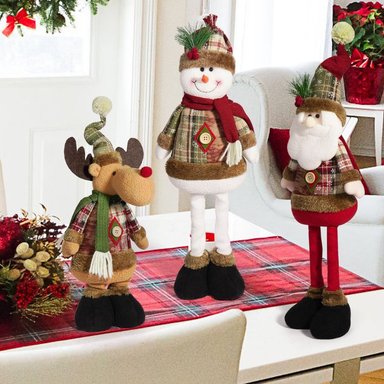 SET 3 ADORNOS NAVIDEÑOS MUÑECOS EXTENSIBLES - 6