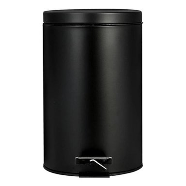 PAPELERA 8 LITROS ELEGANTE CON PEDAL BASURERO OFICINA BAÑO - 1