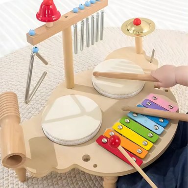 INSTRUMENTO DE PERCUSIÓN MUSICAL ORFF MADERA CENTRO MUSICAL - 4