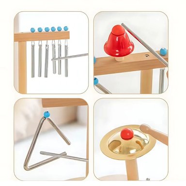 INSTRUMENTO DE PERCUSIÓN MUSICAL ORFF MADERA CENTRO MUSICAL - 5