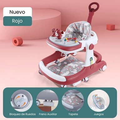 ANDADERA CAMINADORA DE BEBÉ MULTIFUNCIONAL ANTICAIDA UNISEX - 4